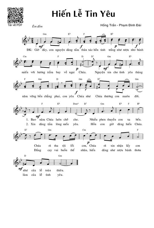 Hiến lễ tin yêu