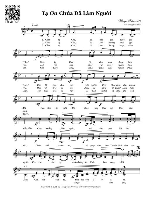 Tạ ơn Chúa đã làm người