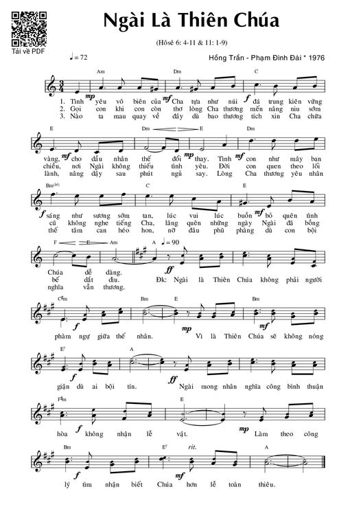 Ngài là Thiên Chúa