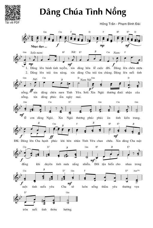 Dâng Chúa tình hồng