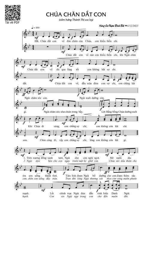 Chúa chăn dắt con