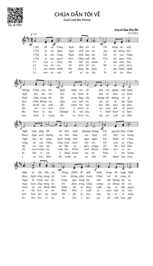 Chúa dẫn tôi về
