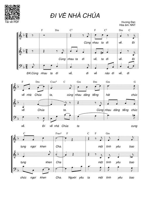 Đi về nhà Chúa (3 bè)