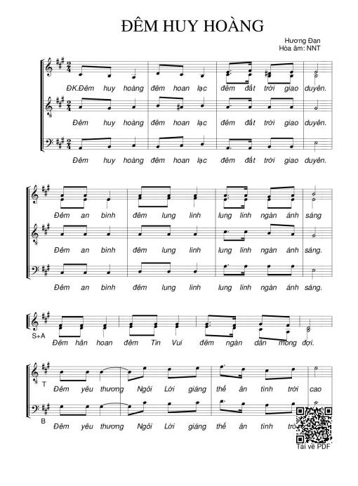 Sheet PDF of Đêm huy hoàng