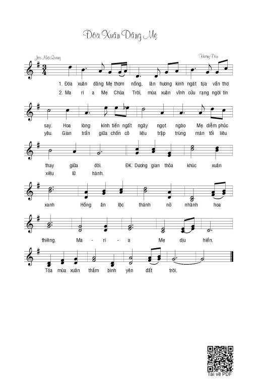 Đóa xuân dâng Mẹ