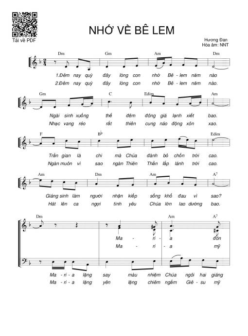 Nhớ về Bê Lem (4 bè)