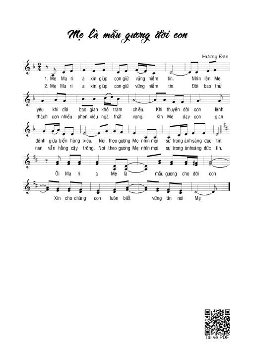 Mẹ là mẫu gương đời con