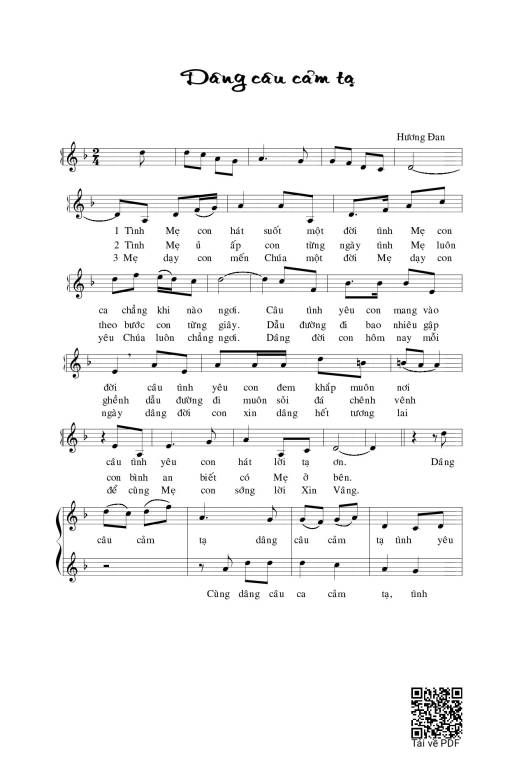 Dâng Câu Cảm Tạ