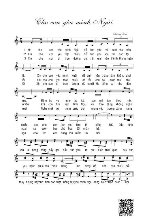 Cho Con Yêu Mình Ngài