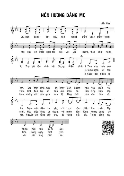 Nén hương dâng Mẹ