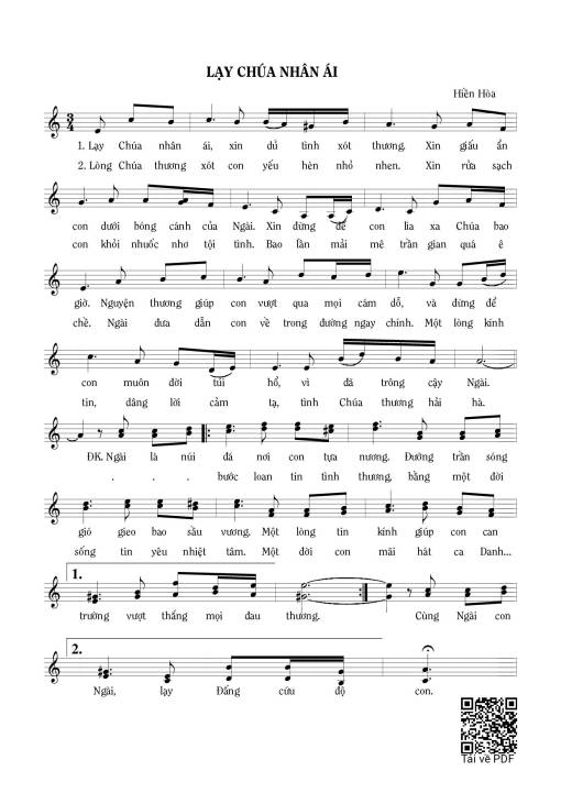 Lạy Chúa nhân ái