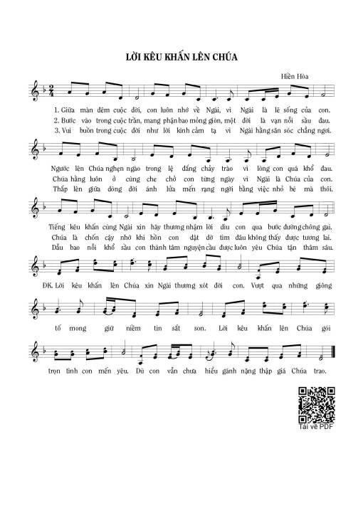 Lời kêu khấn lên Chúa