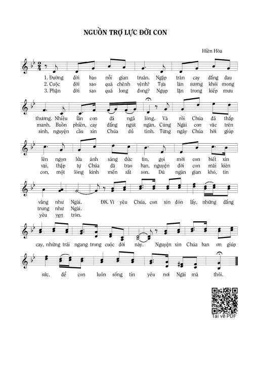 Sheet PDF of Nguồn trợ lực đời con