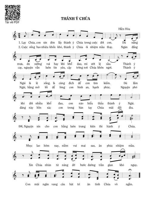 Thánh ý Chúa - Hiền Hòa