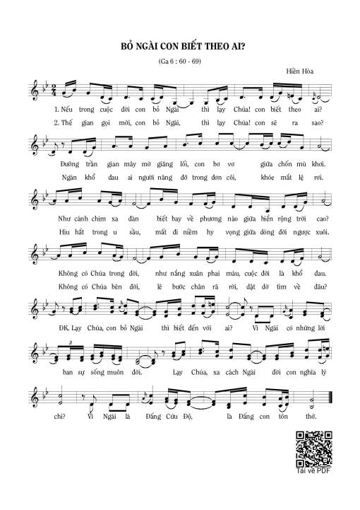 Bỏ Ngài con biết theo ai? (Ga. 6)