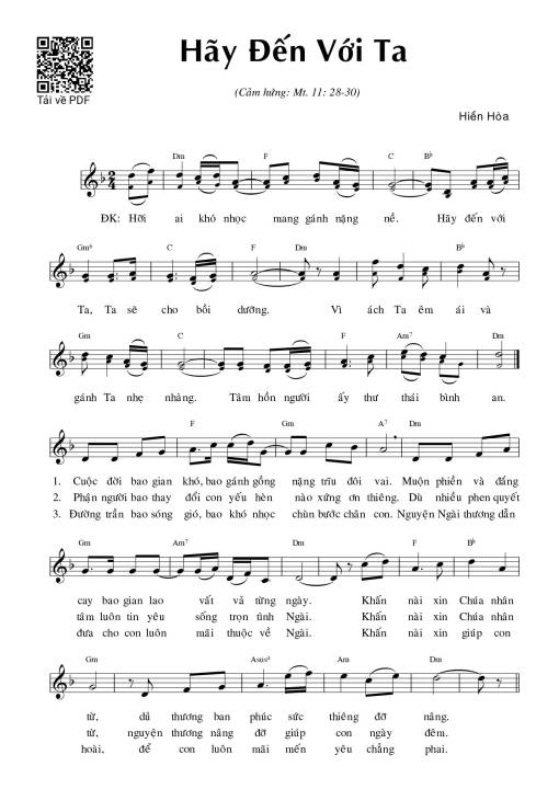 Hãy đến với Ta (Mt. 11)