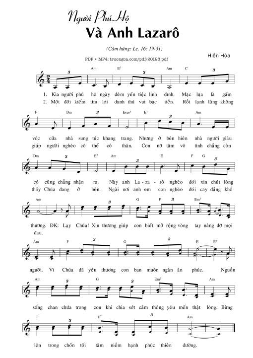 Người phú hộ và anh Lazarô (Lc. 16)