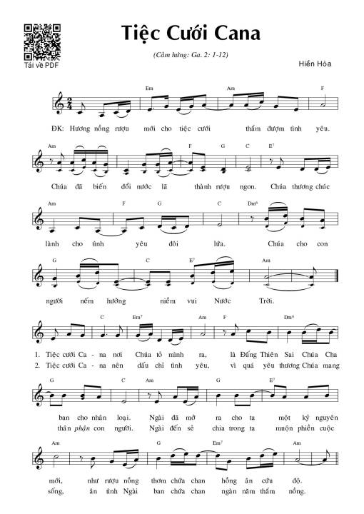 Tiệc cưới Cana (Ga. 2)