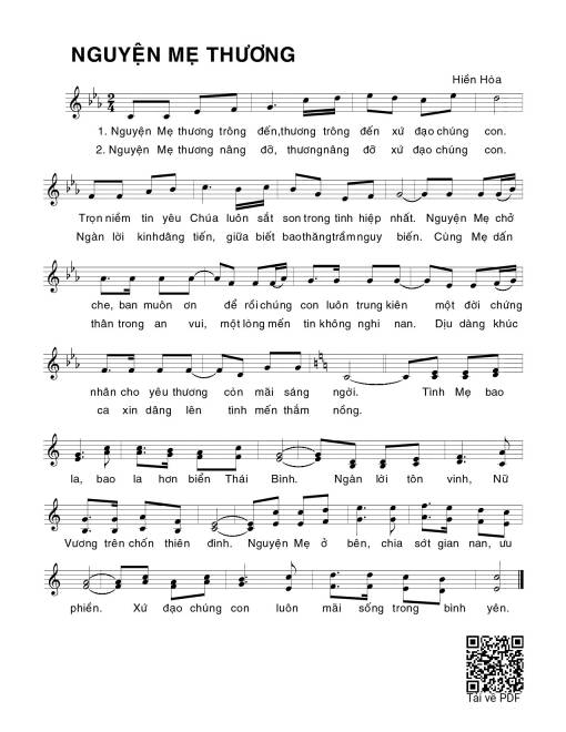 Nguyện Mẹ thương