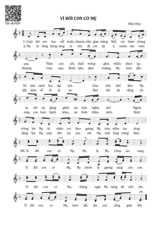 Vì đời con có Mẹ