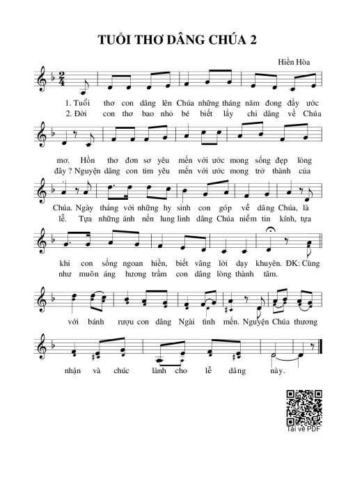 Tuổi thơ dâng Chúa