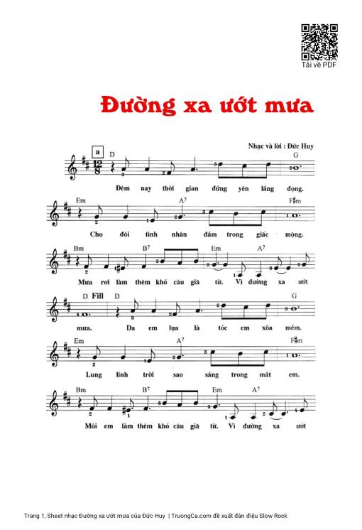 Đường xa ướt mưa