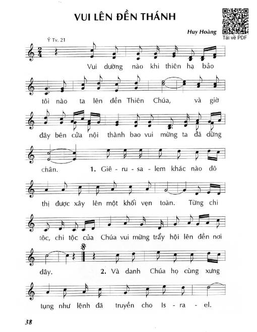 Vui lên đền thánh (Thánh Vịnh 21)