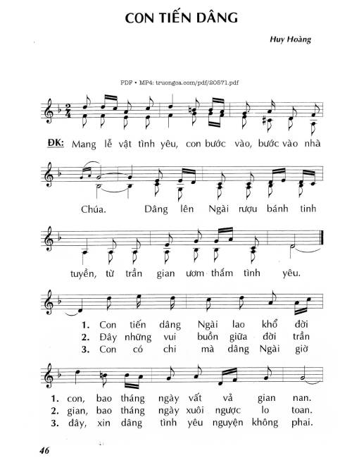 Con tiến dâng - Huy Hoàng