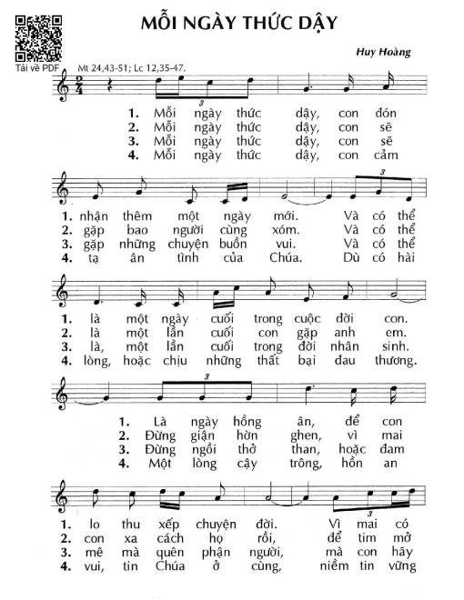 Mỗi ngày thức dậy