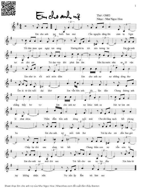 Em cho anh nợ - Như Ngọc Hoa