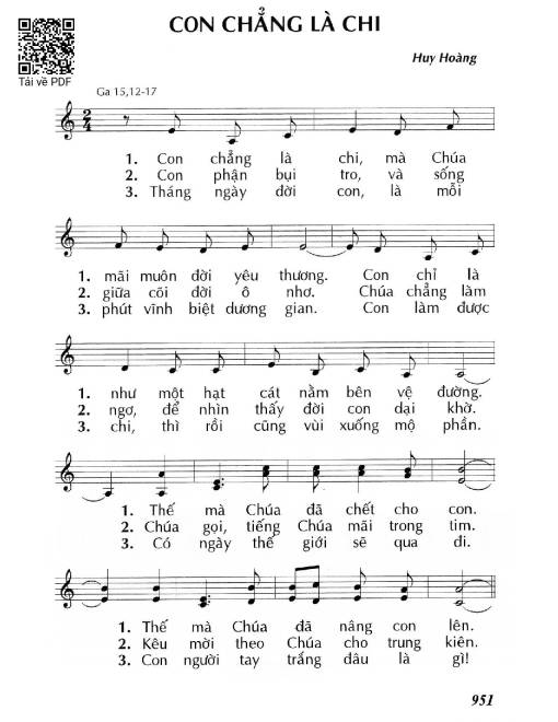 Sheet PDF of Con chẳng là chi