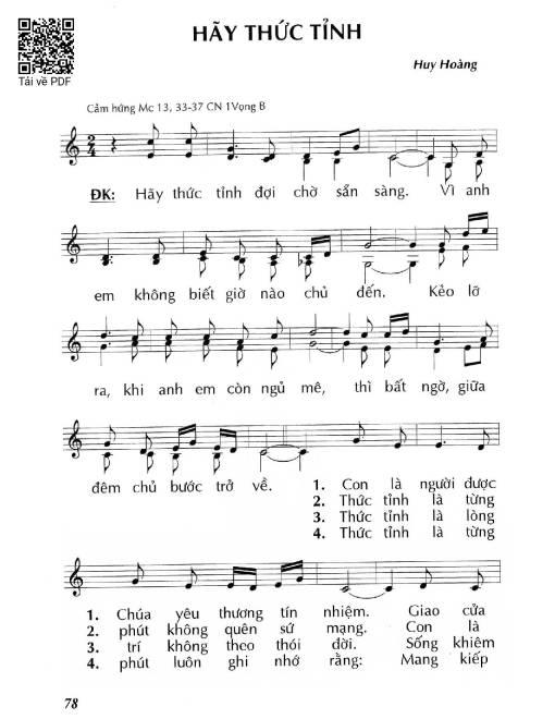 Hãy thức tỉnh (Mc. 13)