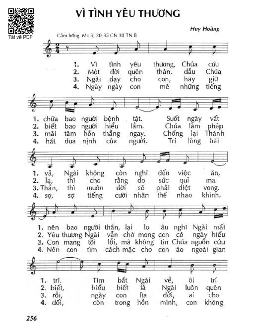 Vì tình yêu thương (Mc. 3)