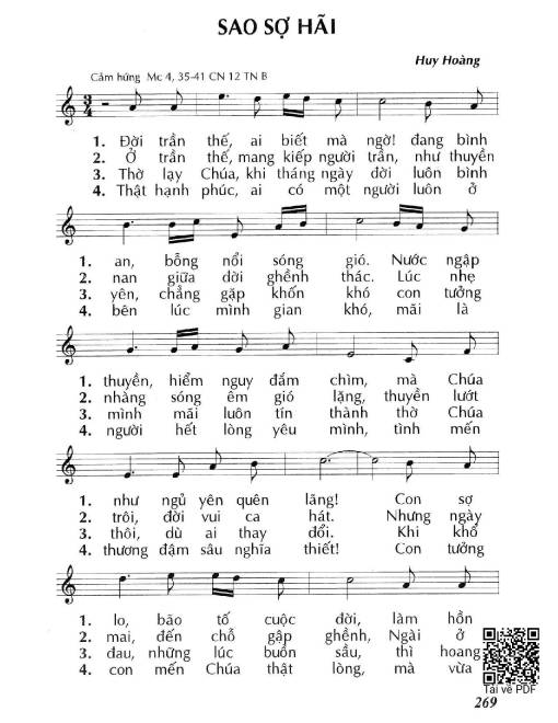 Sao sợ hãi (Mc. 4)