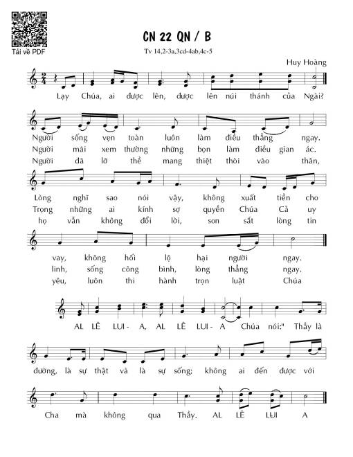 Chúa Nhật 16B Thường Niên (Thánh Vịnh 22)