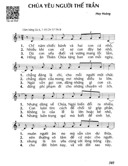 Chúa yêu người thế trần (Ga. 6)