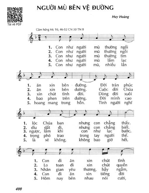 Người mù bên vệ đường (Mc. 10)