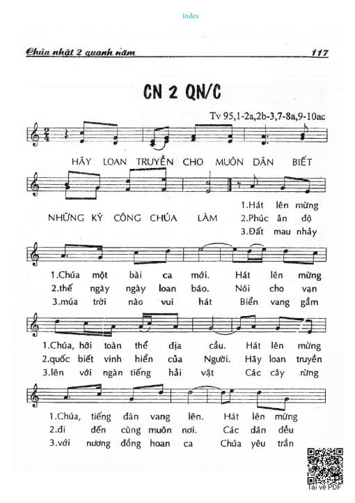 Chúa Nhật 2C Thường Niên (Thánh Vịnh 95)