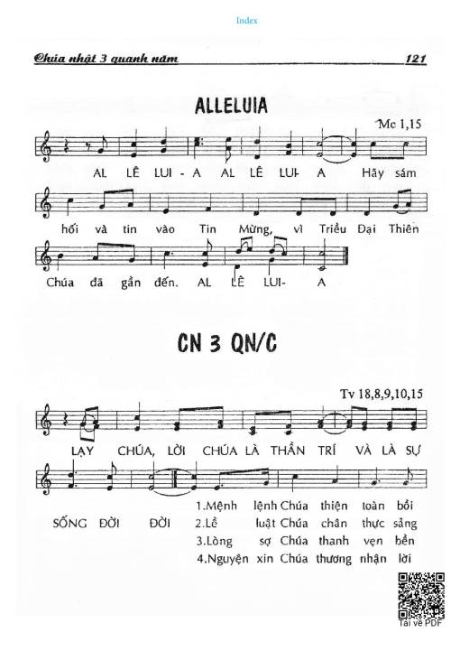 Chúa Nhật 3C Thường Niên (Thánh Vịnh 18)