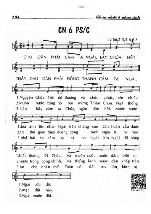 Chúa Nhật 6C Phục Sinh (Thánh Vịnh 66)