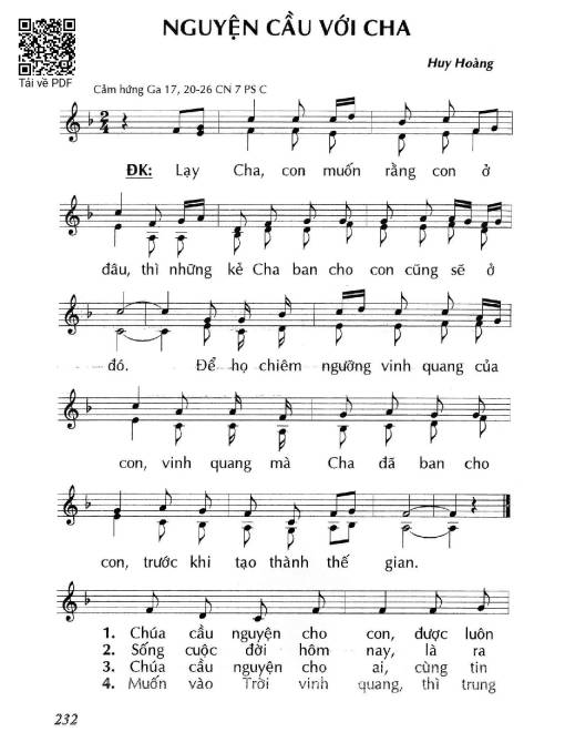 Nguyện cầu với Cha (Ga. 17)