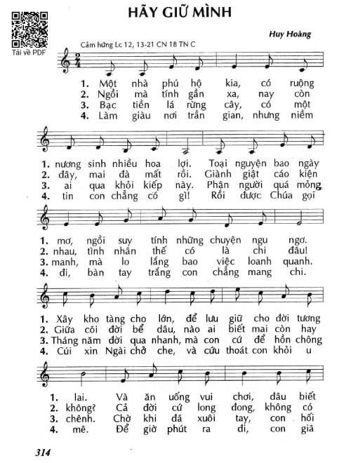 Hãy giữ mình (Lc. 12)