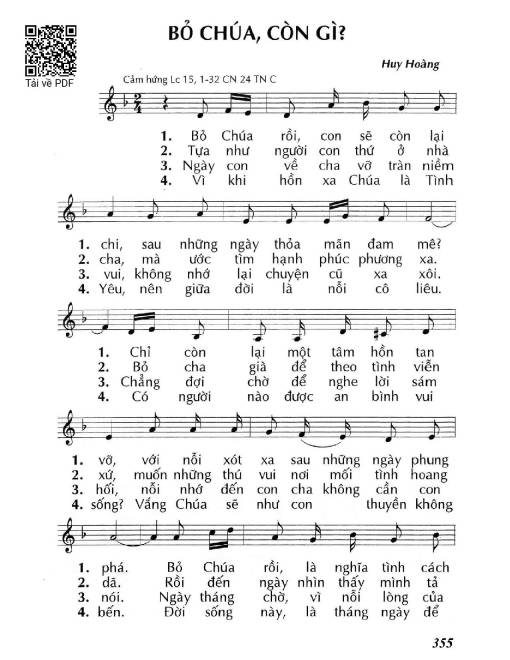 Bỏ Chúa, còn gì? (Lc. 15)