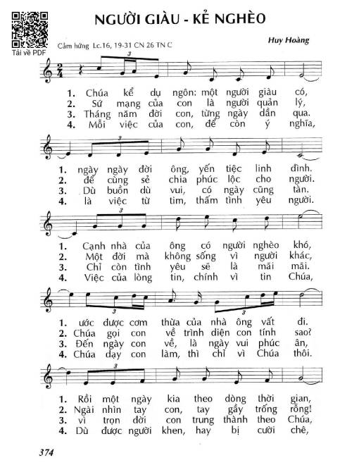 Người giàu – Kẻ nghèo (Lc. 16)