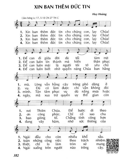 Xin ban thêm Đức tin (Lc. 17)