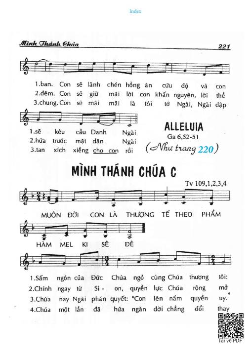 Lễ Mình Máu Thánh Chúa – Năm C (Thánh Vịnh 109)