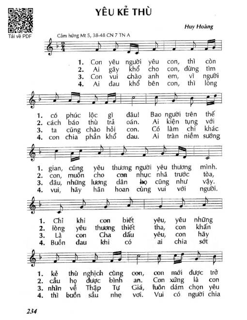 Yêu kẻ thù (Mt. 5)