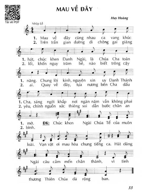 Mau về đây - Huy Hoàng