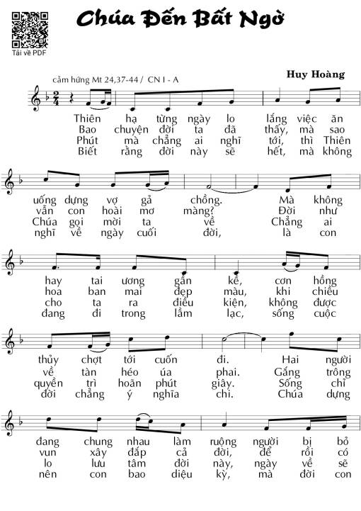 Chúa đến bất ngờ