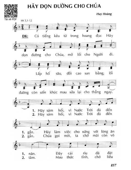 Hãy dọn đường cho Chúa